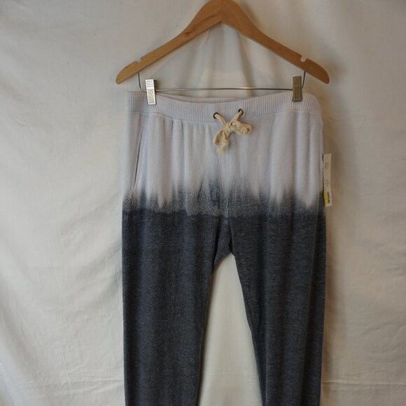 Sweet Romeo Tie-Dye Ombre Jogger Lounge Terry Grey Pants NWT L - Picture 2 of 10